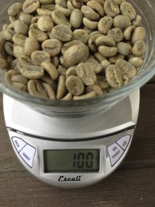100 grams of green beans